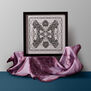 Victorian Jewels print and silk scarf by Jessie Bayliss